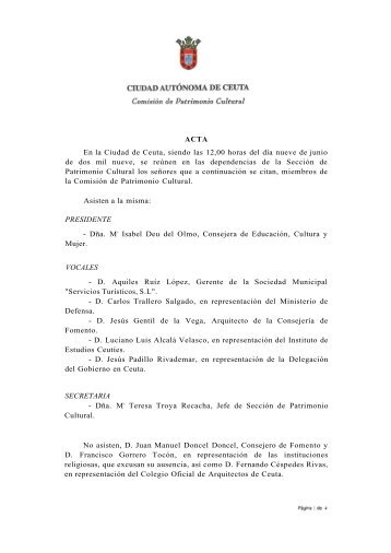 acta en PDF - Ciudad Autónoma de Ceuta