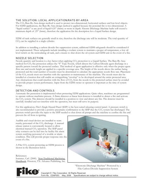 Electric Discharge Machining - Fire Protection Technologies