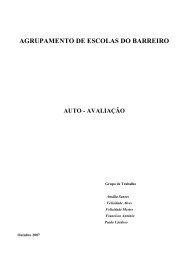 relatÃ³rio final de auto-avaliaÃ§Ã£o - Agrupamento de Escolas do Barreiro