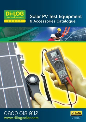 Solar PV Test Equipment - Rapid Electronics