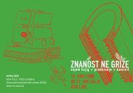 ZNANOsT NE gRIZE - ZRC SAZU