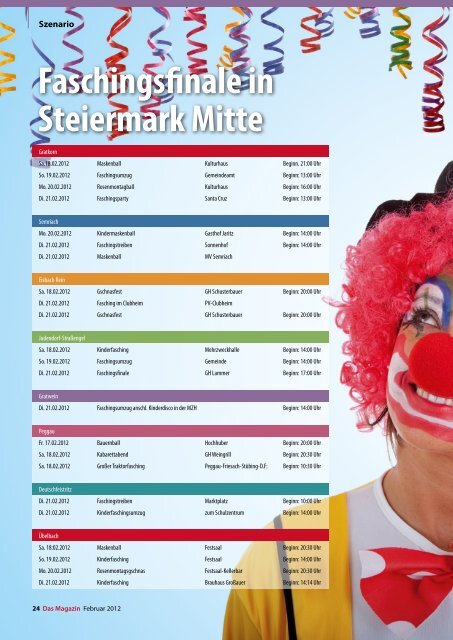 Februar 2012 - DAS MAGAZIN Steiermark-Mitte