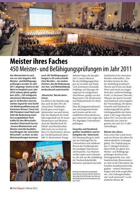 Februar 2012 - DAS MAGAZIN Steiermark-Mitte