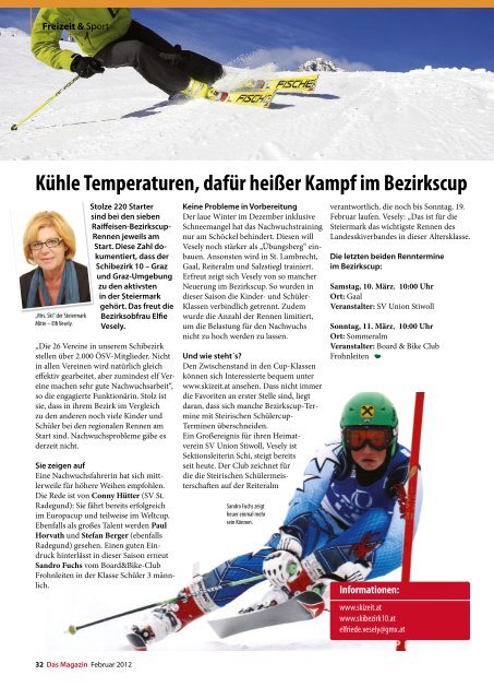 Februar 2012 - DAS MAGAZIN Steiermark-Mitte