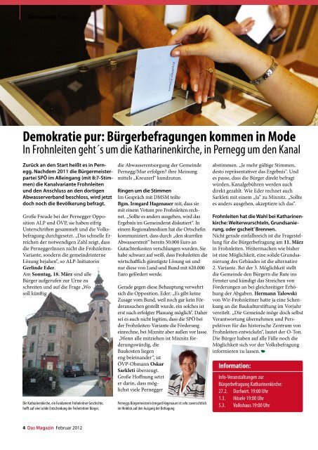 Februar 2012 - DAS MAGAZIN Steiermark-Mitte