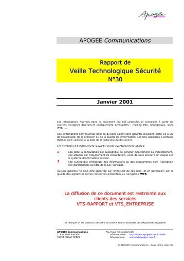 Veille Technologique SÃ©curitÃ© - cert devoteam