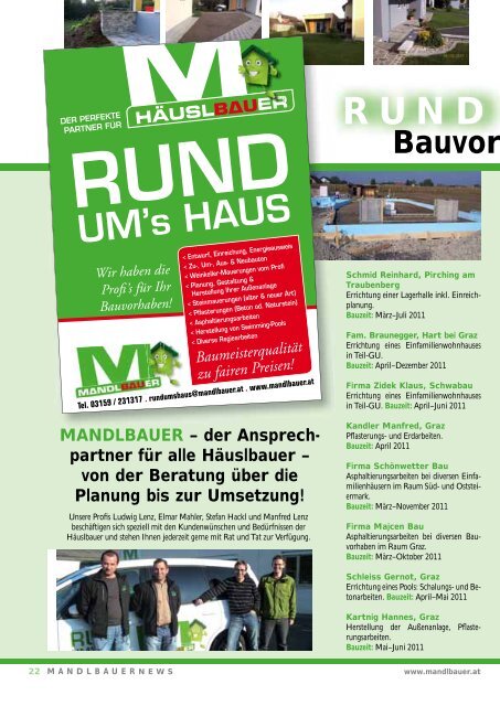 HBAU 2011 - Mandlbauer Bau GmbH