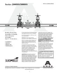 Series 2000SS/3000SS - Backflow Supply