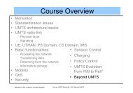 Course Overview - TKN - TU Berlin