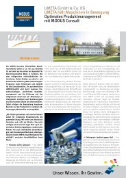 UMETA GmbH & Co. KG - MODUS Consult AG