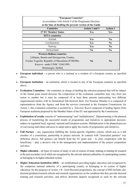 ERASMUS Mundus Program Guide - EACEA - Europa