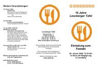 10 Jahre Leonberger Tafel Einladung zum Festakt - Evangelische ...