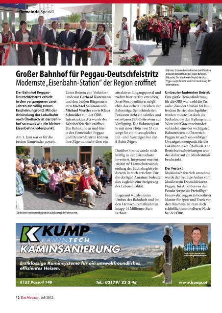 Juli 2012 - DAS MAGAZIN Steiermark-Mitte