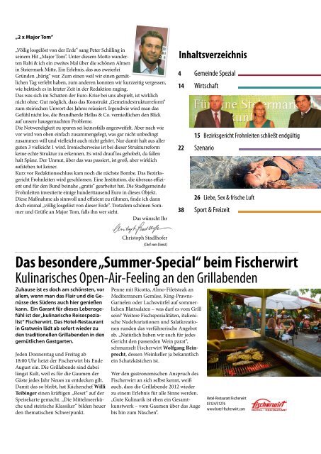 Juli 2012 - DAS MAGAZIN Steiermark-Mitte