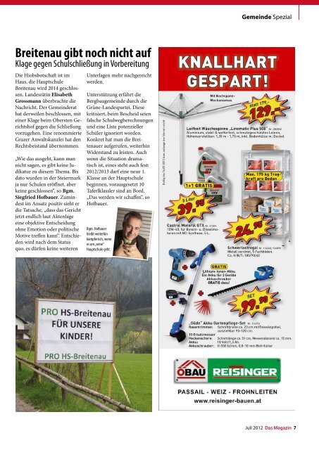 Juli 2012 - DAS MAGAZIN Steiermark-Mitte