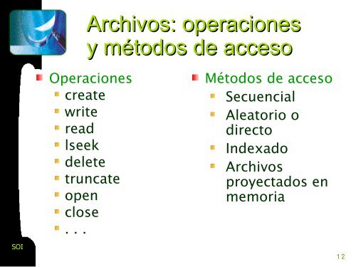 Sistemas de archivos