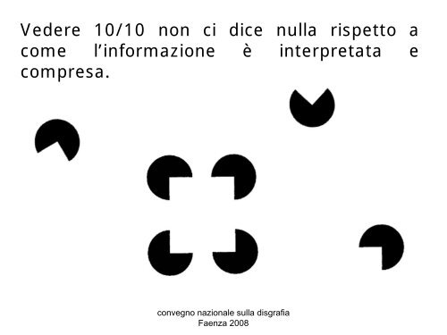 6. I problemi visuo-percettivi nella disgrafia - Per gli altri