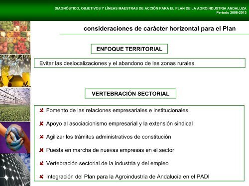 DIAGNÃSTICO, OBJETIVOS Y LÃNEAS MAESTRAS DE ACCIÃN ...