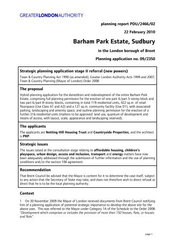 Barham Park Estate, Sudbury - Greater London Authority