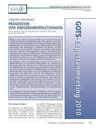 PrÃ¤vention von KB-Verletzungen (Beitrag als pdf ... - Dr. Klaus Dann