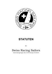 STATUTEN Swiss Racing Sailors - SRS - Swiss Racing Sailors