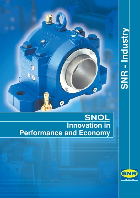 SNOL oil-lubricated plummer block for rolling bearings