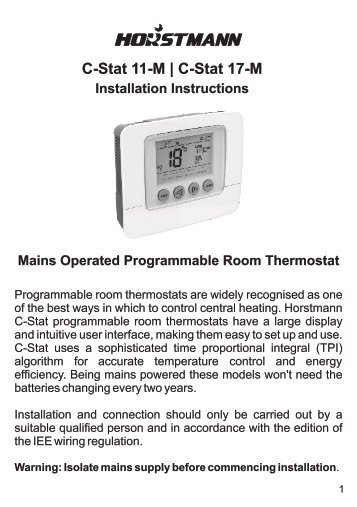 C-Stat 11-M | C-Stat 17-M - Horstmann