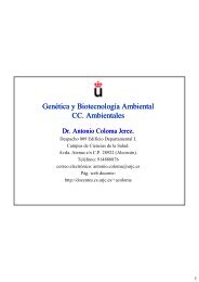 GenÃ©tica y BiotecnologÃ­a Ambiental Ge Ã© c y o ec o og b e Ge Ã© c y o ...