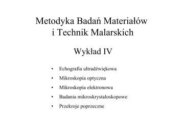 wykład czwarty