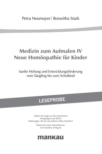 Medizin zum Aufmalen IV Neue Homöopathie für ... - Mankau Verlag