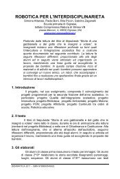 robotica per l'interdisciplinarieta - DIDAMATICA 2011 Informatica ...