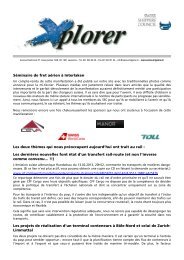 Xplorer - Mars 2013 - Swiss Shippers' Council