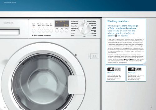 Washing machines - Siemens Home Appliances