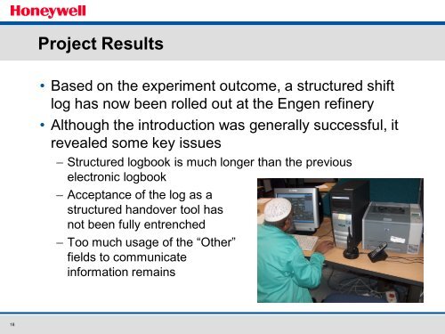 Structured Approach to Shift Handover Improves ... - ASM Consortium