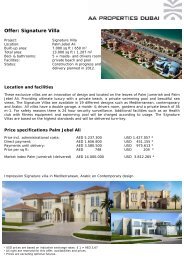 Off Si Vill Offer: Signature Villa - AA properties Dubai