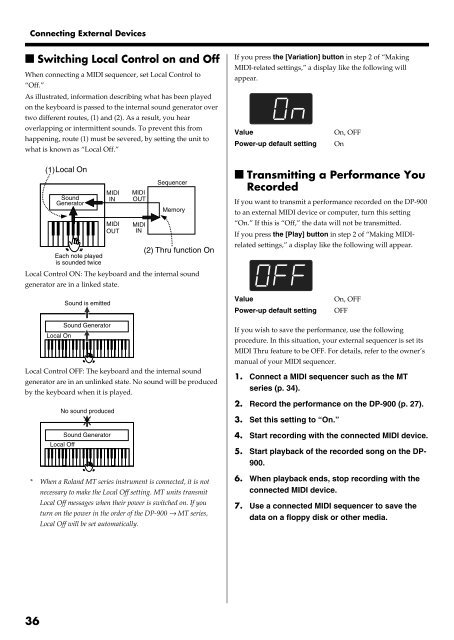 Owner's Manual (DP-900_OM.pdf) - Roland