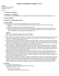 Archives: BOI Agenda & Minutes 12-14-11 - LACERA