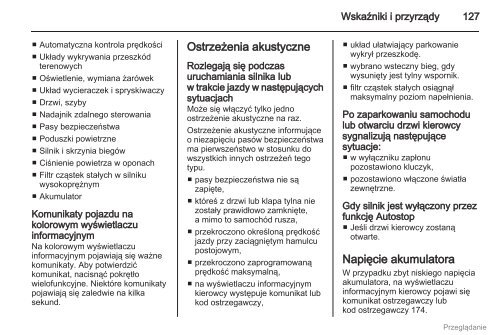 Opel Astra J 2012.5 â Instrukcja obsÅugi â Opel Polska