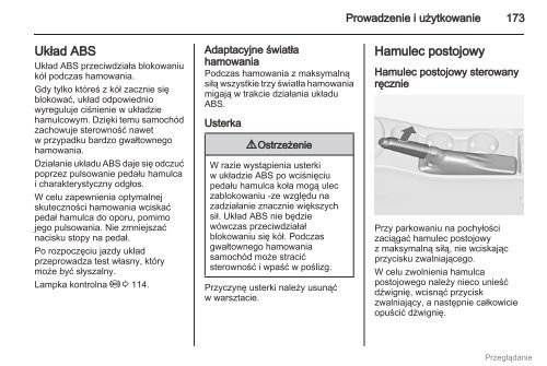 Opel Astra J 2012.5 â Instrukcja obsÅugi â Opel Polska