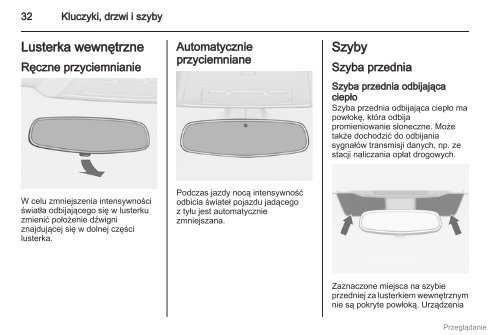 Opel Astra J 2012.5 â Instrukcja obsÅugi â Opel Polska