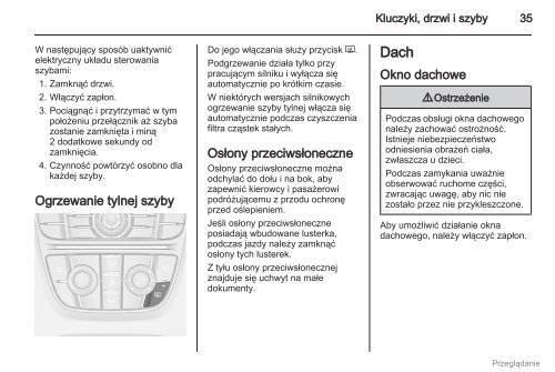 Opel Astra J 2012.5 â Instrukcja obsÅugi â Opel Polska