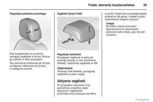 Opel Astra J 2012.5 â Instrukcja obsÅugi â Opel Polska