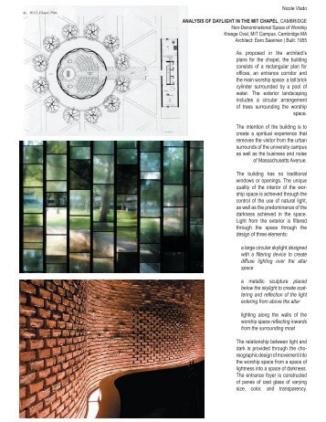 analysis of daylight in the mit chapel, cambridge - DSpace@MIT