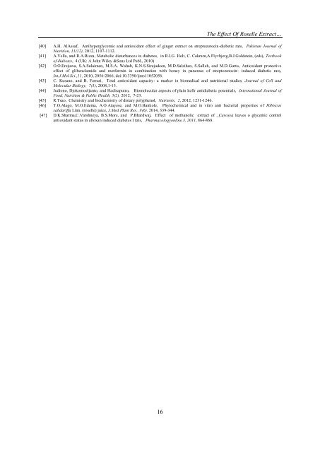 The Effect Of Roselle Extract (Hibiscus Sabdariffa Linn.) On Blood Glucose Level And Total Antioxidant Level On Diabetic Rat Induced By Streptozotocin