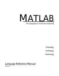 MATLAB Language Reference Manual