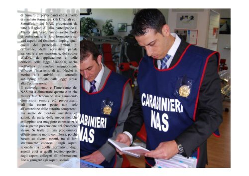 I Carabinieri dei NAS - Ministero della Salute