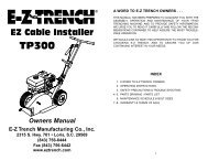 EZ Cable Installer TP300 - EZ-Trench