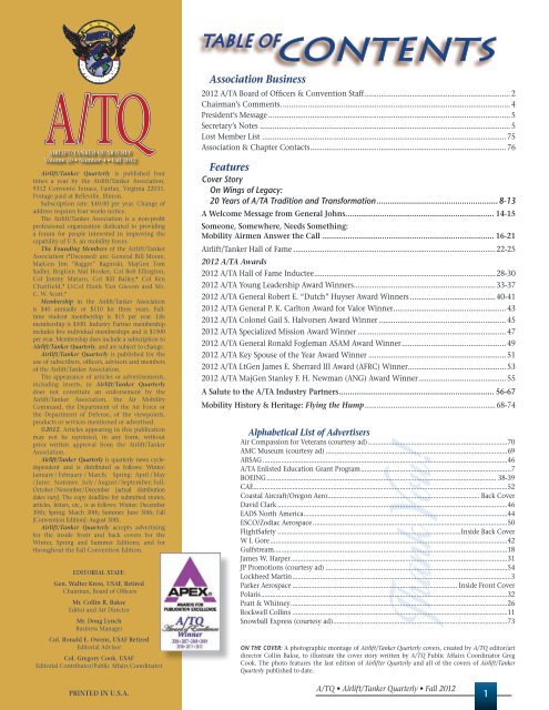 A/TQ covers - Airlift/Tanker Association