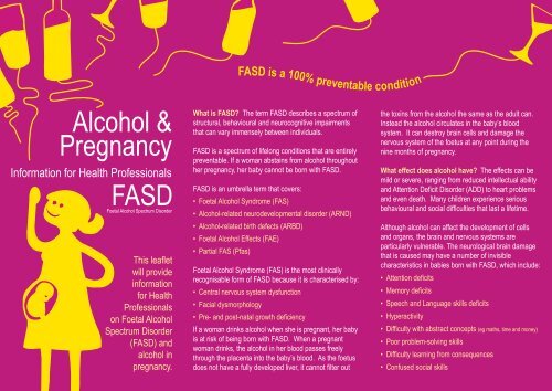 FASD Leaflet 2013 - Western Health and Social Care Trust