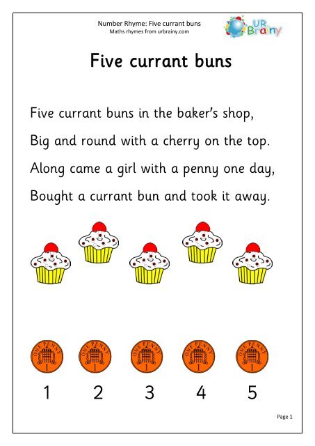 1 5 Currant Buns Cupcake Poem By Teach Simple 58 OFF 1-5-currant-buns-cupcake-poem-by-teach-simple-58-off